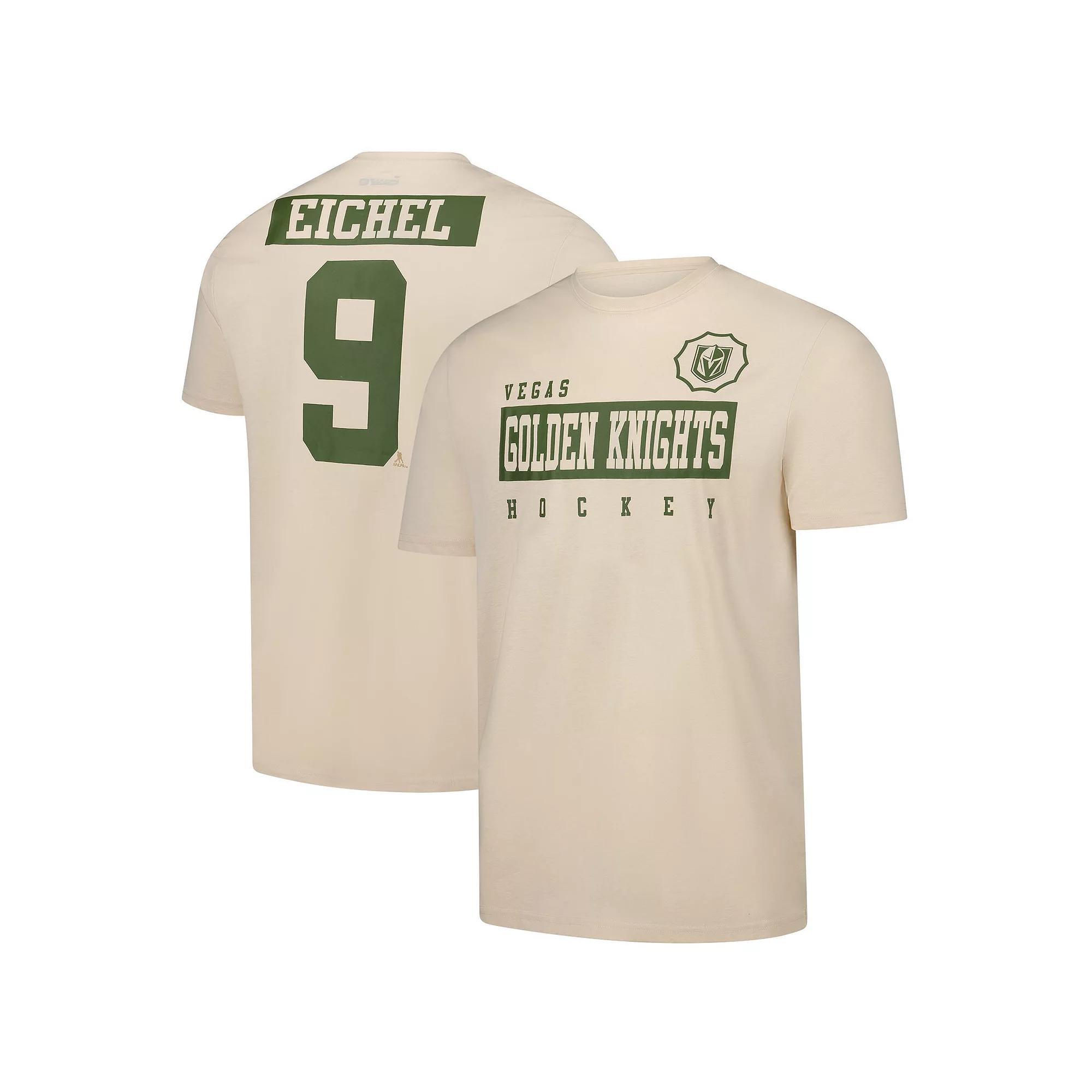 Men's Levelwear Jack Eichel Khaki Vegas Golden Knights 2024 NHL Military Appreciation Richmond Delta Player Name & Number T-Shirt, Size: Medium, Lvk Beig K Product Image