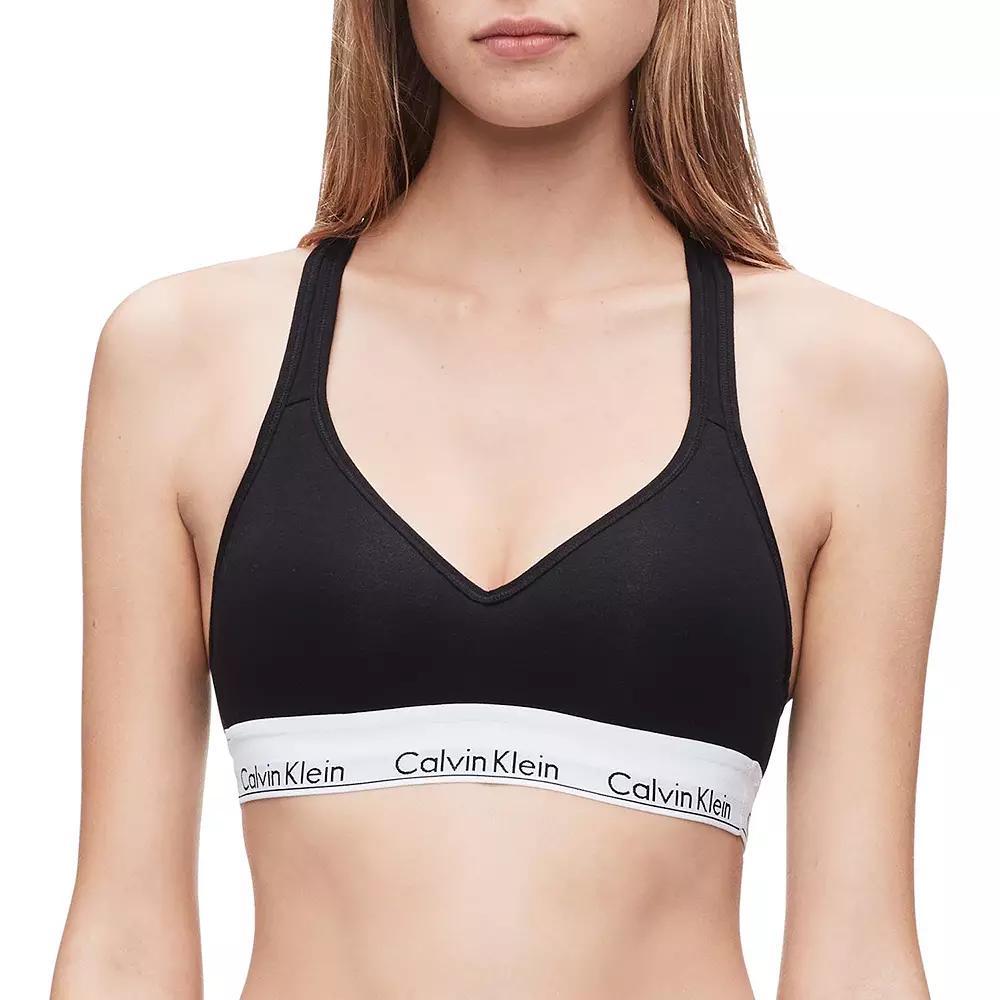 Calvin Klein Modern Cotton Padded Bralette QF1654, Women's, Size: Large, Black Product Image