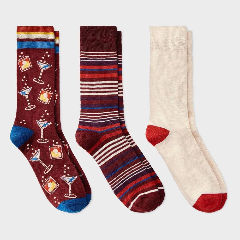 Men's Gifting Socks 3pk - Goodfellow & Co™ 7-12 Product Image