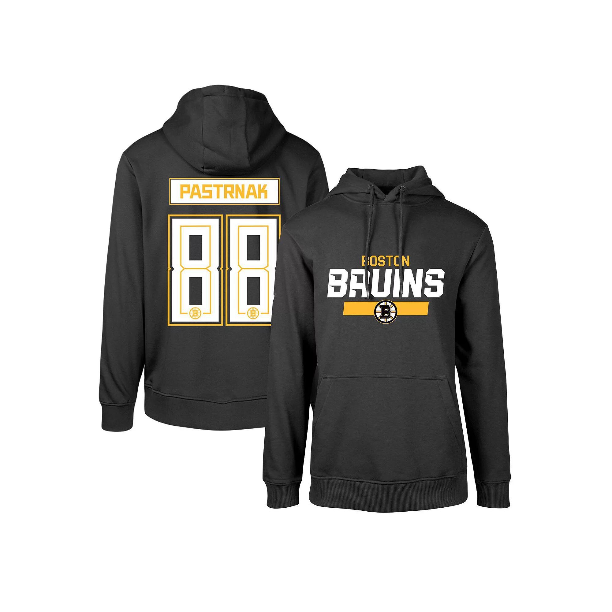 Mens Levelwear David Pastrnak Boston Bruins Podium Name & Number Pullover Hoodie Product Image
