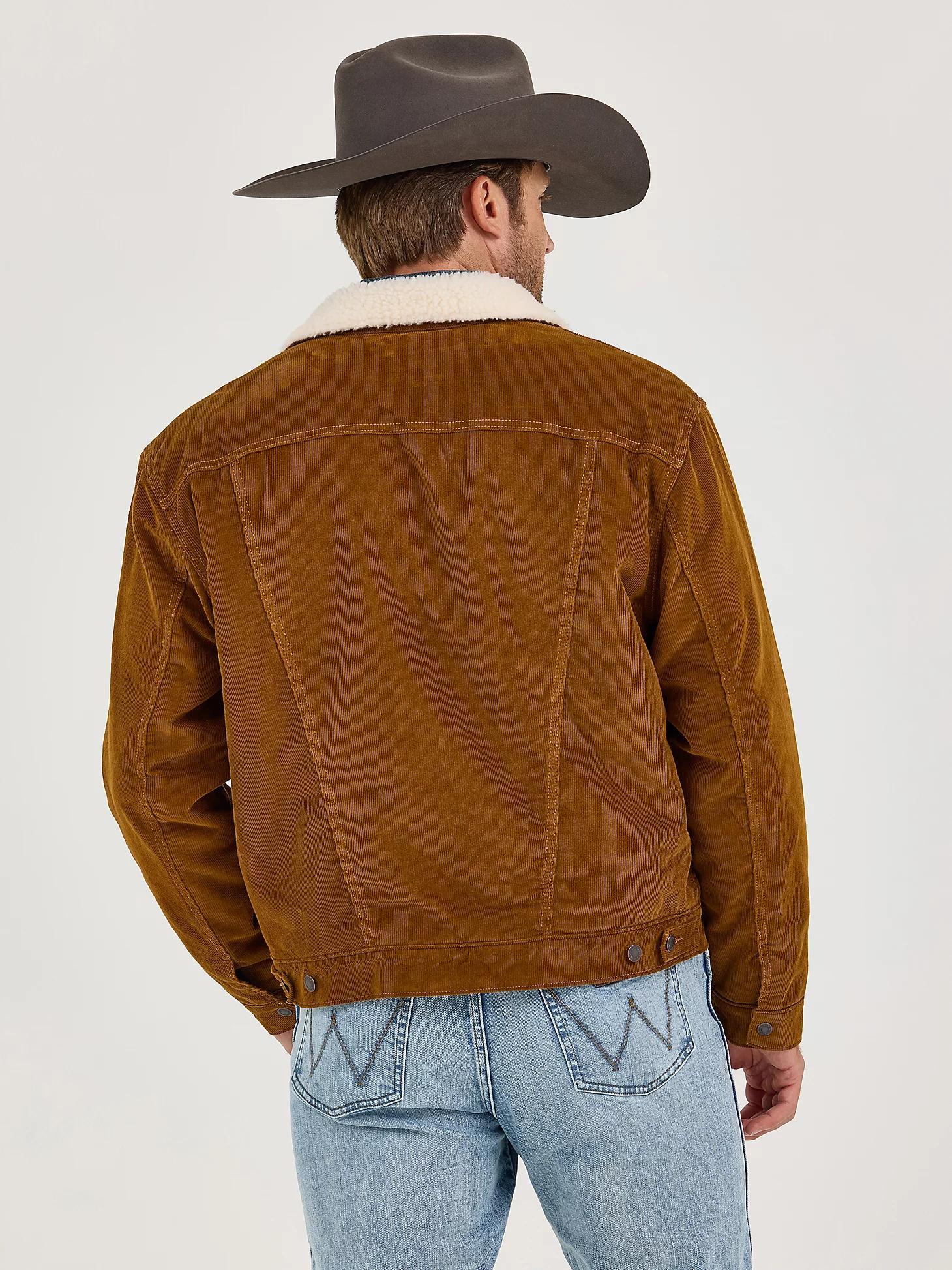Men's Wrangler® Cowboy Cut® Sherpa Lined Corduroy Jacket | Men's JACKETS & OUTERWEAR | Wrangler® Product Image