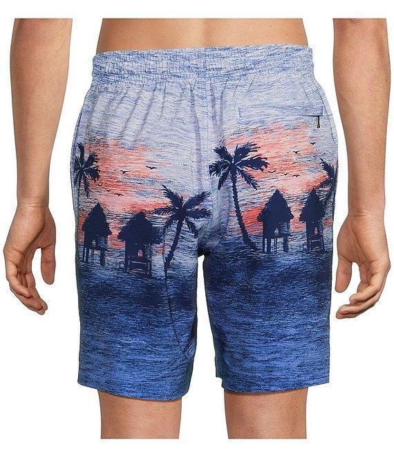 Caribbean Beach Scene 8#double; Swim Trunks Product Image