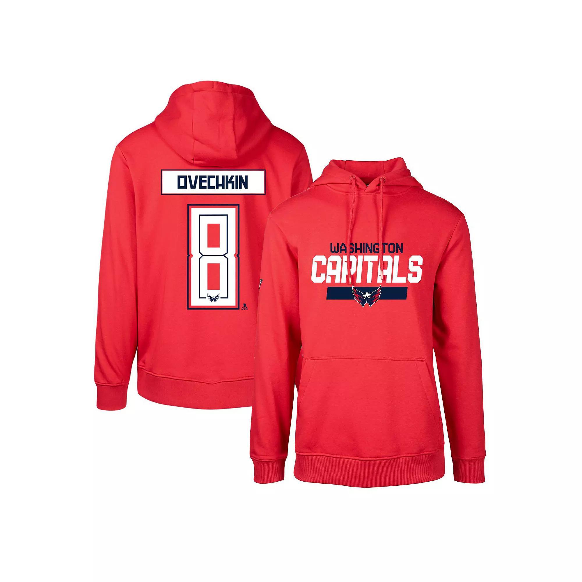 Mens Levelwear Alexander Ovechkin Washington Capitals Podium Name & Number Pullover Hoodie Product Image