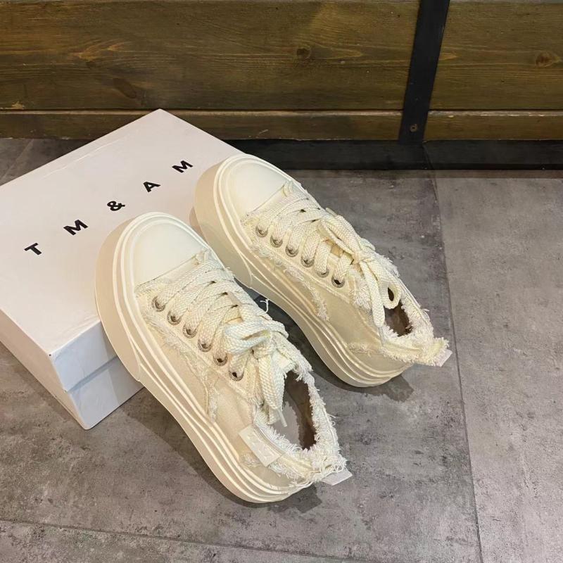 Fringed Lace-Up Platform Sneakers Product Image