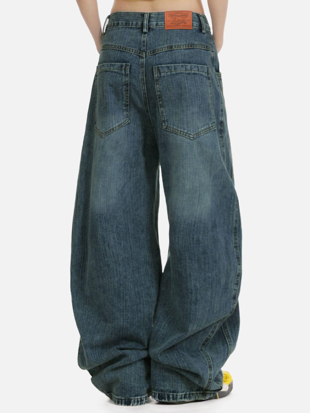 Aelfric Eden Embroidery Baggy Barrel Jeans Product Image