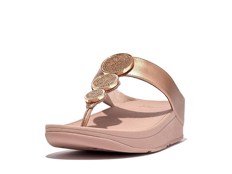 FitFlop Halo Bead-Circle Metallic Toe-Post Sandals (Rose ) Women's Sandals Product Image