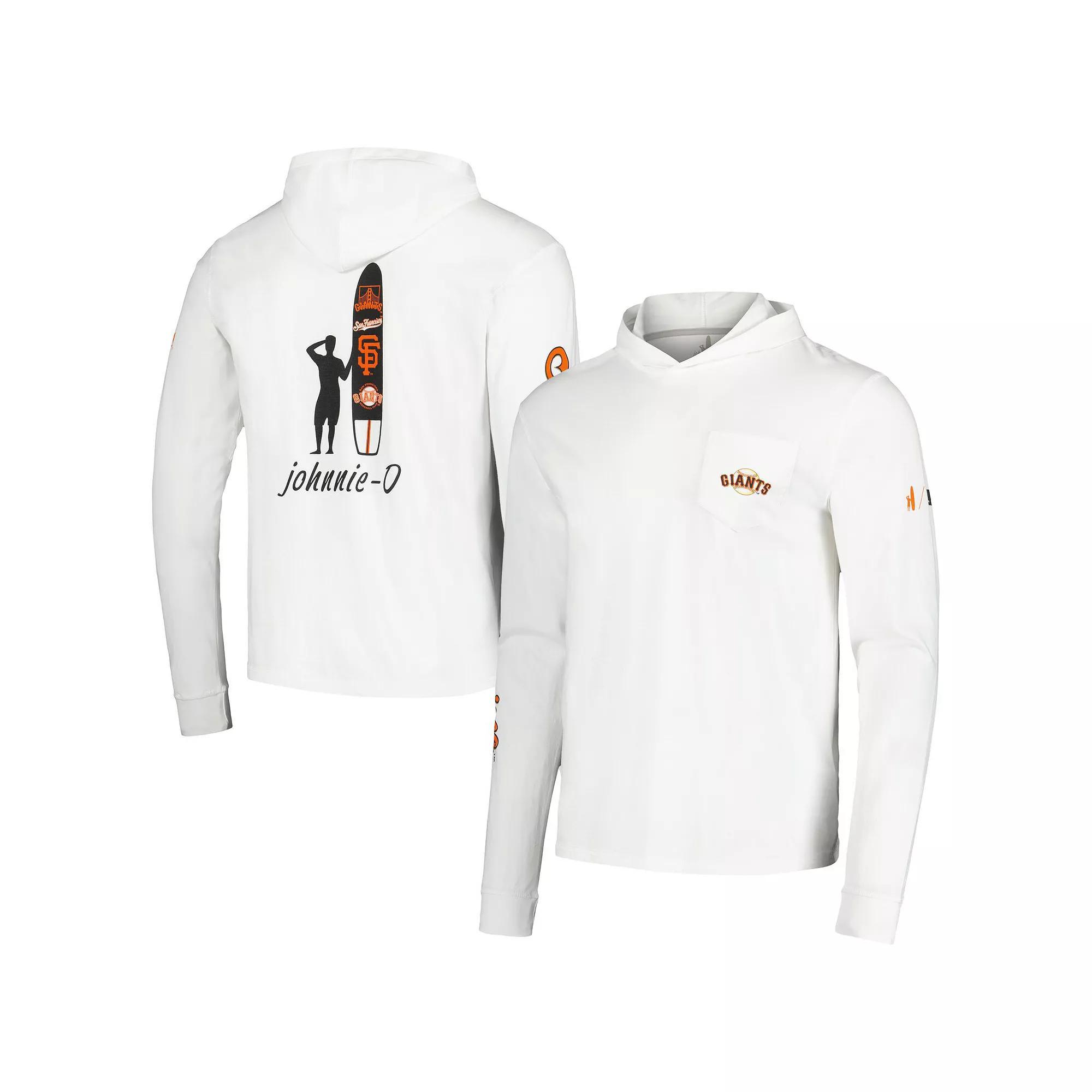 Men's johnnie-O White San Francisco Giants Eddie Long Sleeve Hoodie T-Shirt, Size: XL Product Image