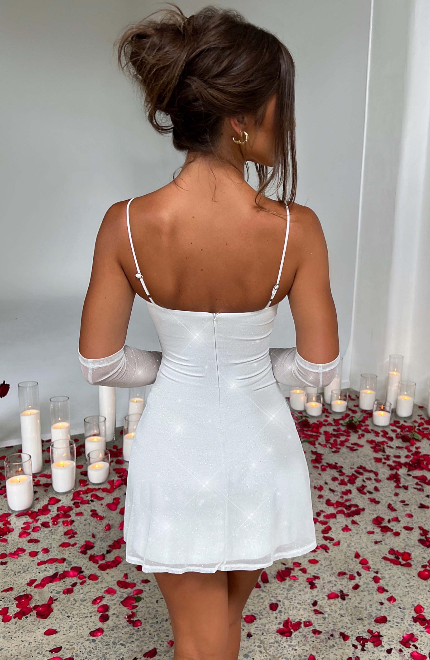 Pixie Mini Dress - Ivory Sparkle Product Image