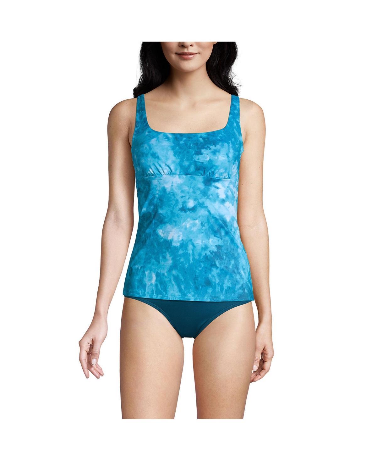 Womens Lands End DD-Cup UPF 50 Squareneck Underwire Tankini Top Product Image