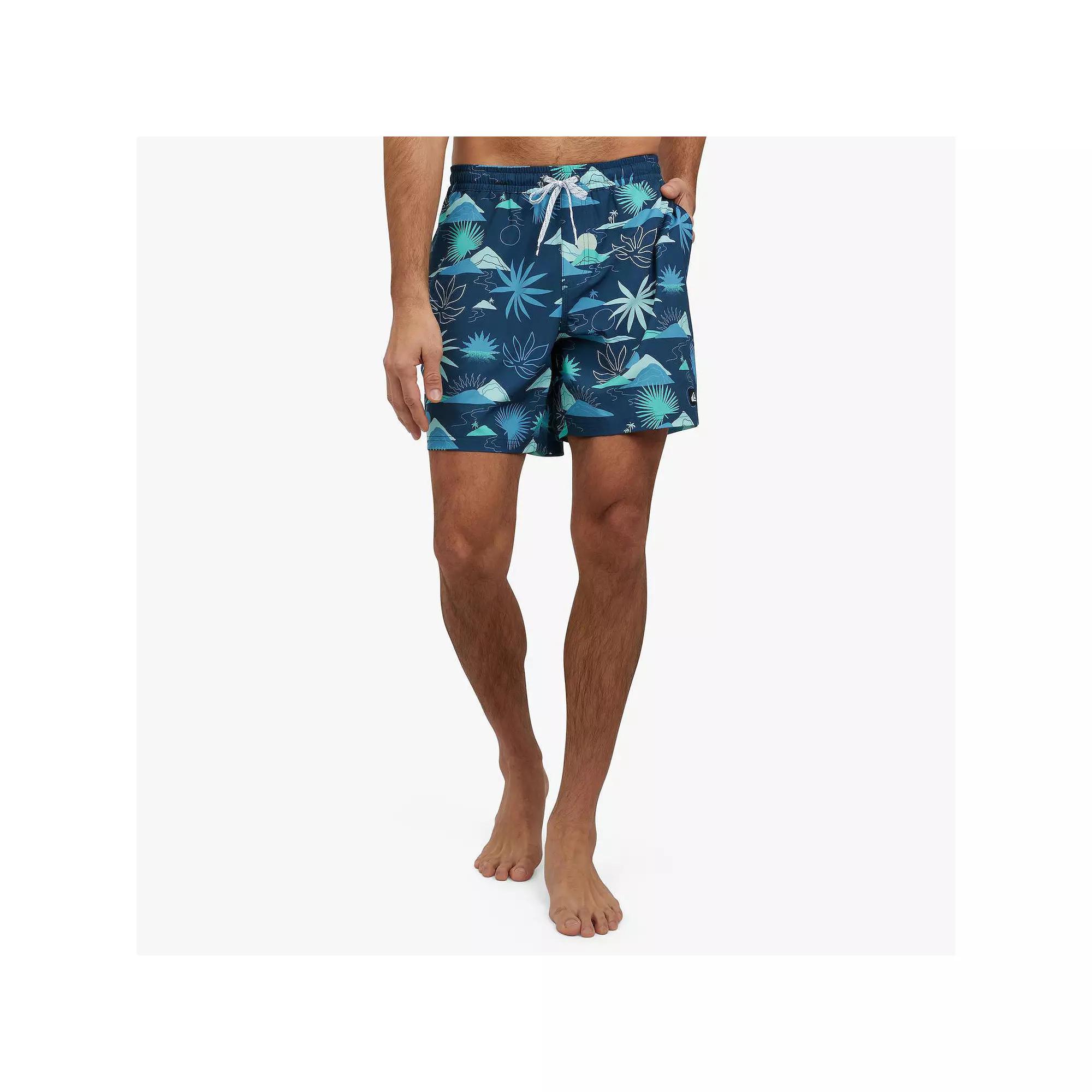 Men's Quiksilver 6.5" Breezy Plains Swim Trunks, Size: Medium, Blue Product Image