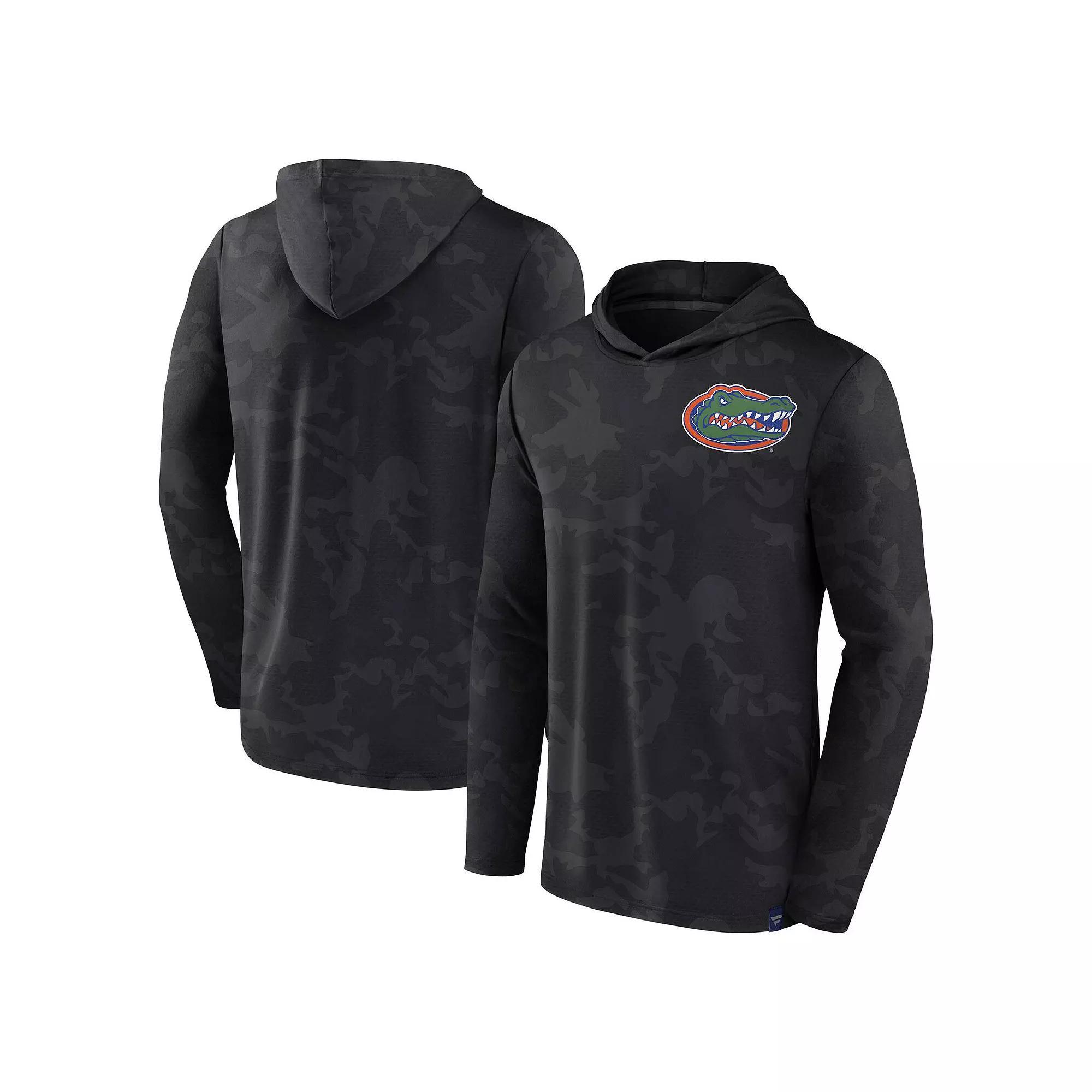 Men's Fanatics Branded  Black Florida Gators Camo Hoodie Long Sleeve T-Shirt, Size: Large Product Image