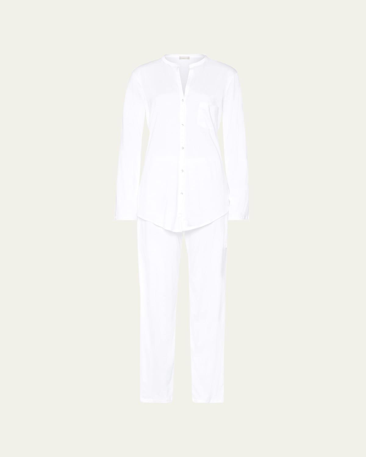 Hanro Cotton Deluxe Long Pajama Set Product Image
