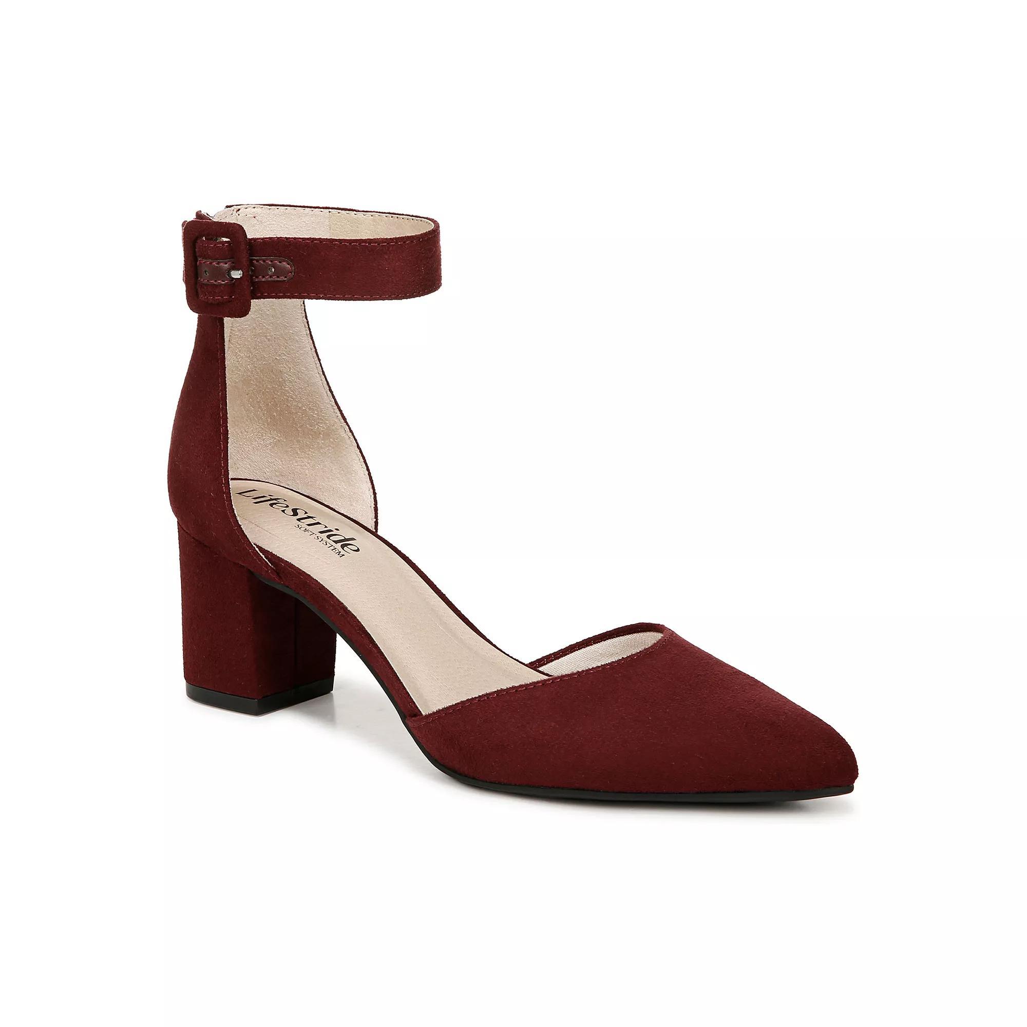 LifeStride Admire Women's Ankle Strap Pumps, Size: 7, Red Product Image