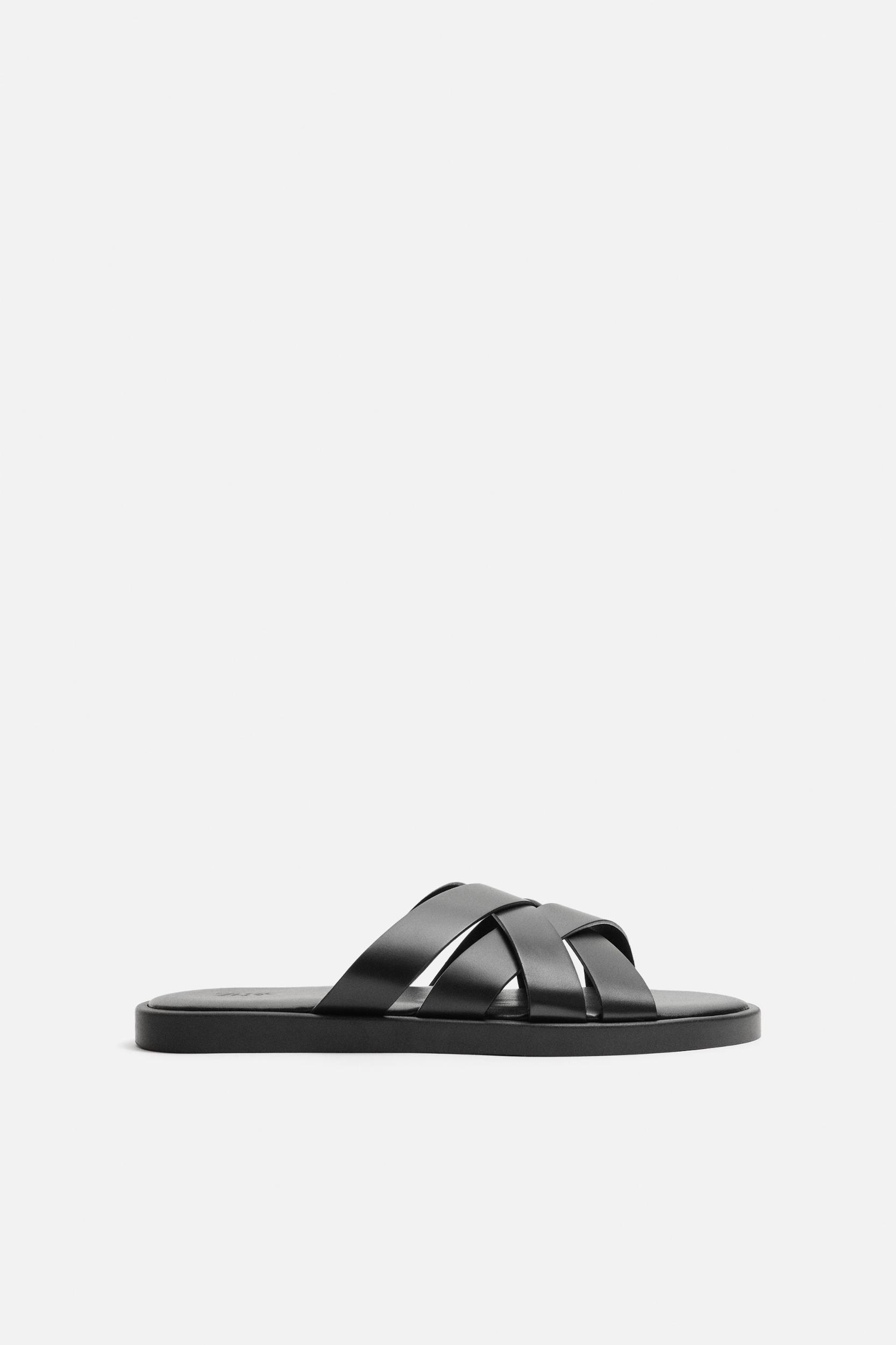 LEATHER STRAP SANDALS Product Image