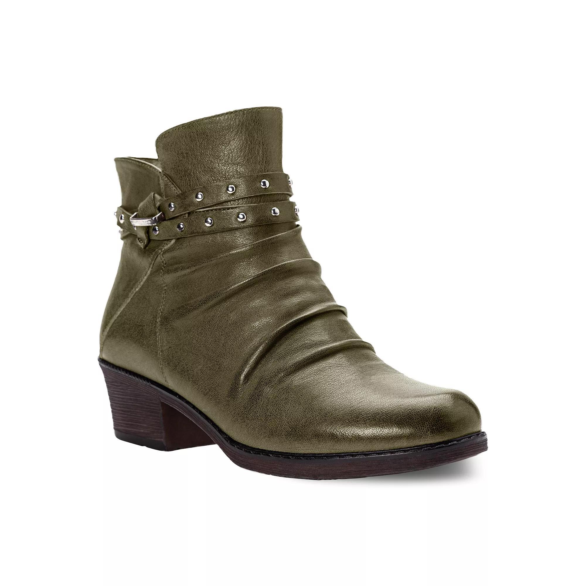 Propet Roxie Women's Leather Ankle Boots, Size: 6, Blue Product Image