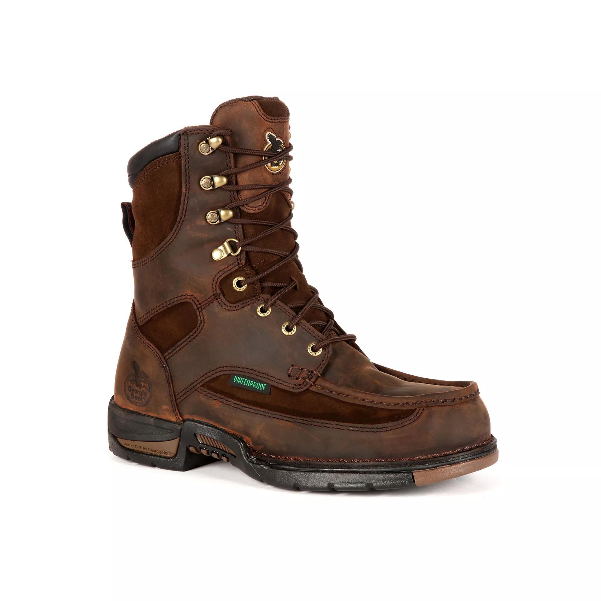 Georgia Boots Athens Men's Waterproof 8-in. Work Boots, Size: 9 Wide, Brown Product Image