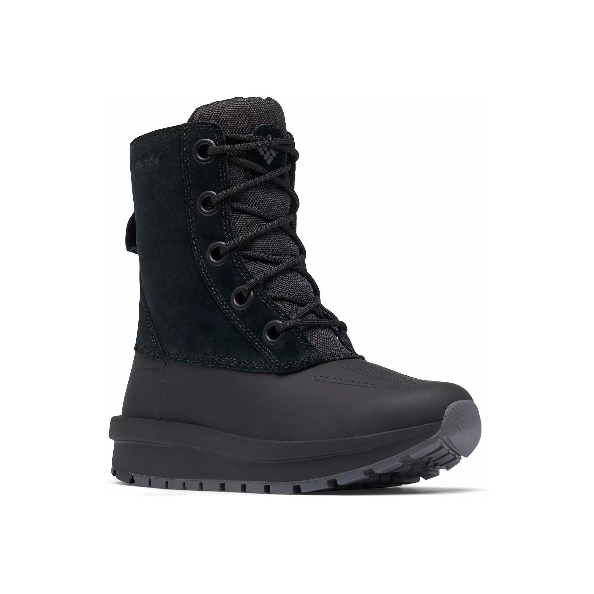 Columbia Moritza Women's Suede Winter Boots, Size: 7, Black Grey Product Image