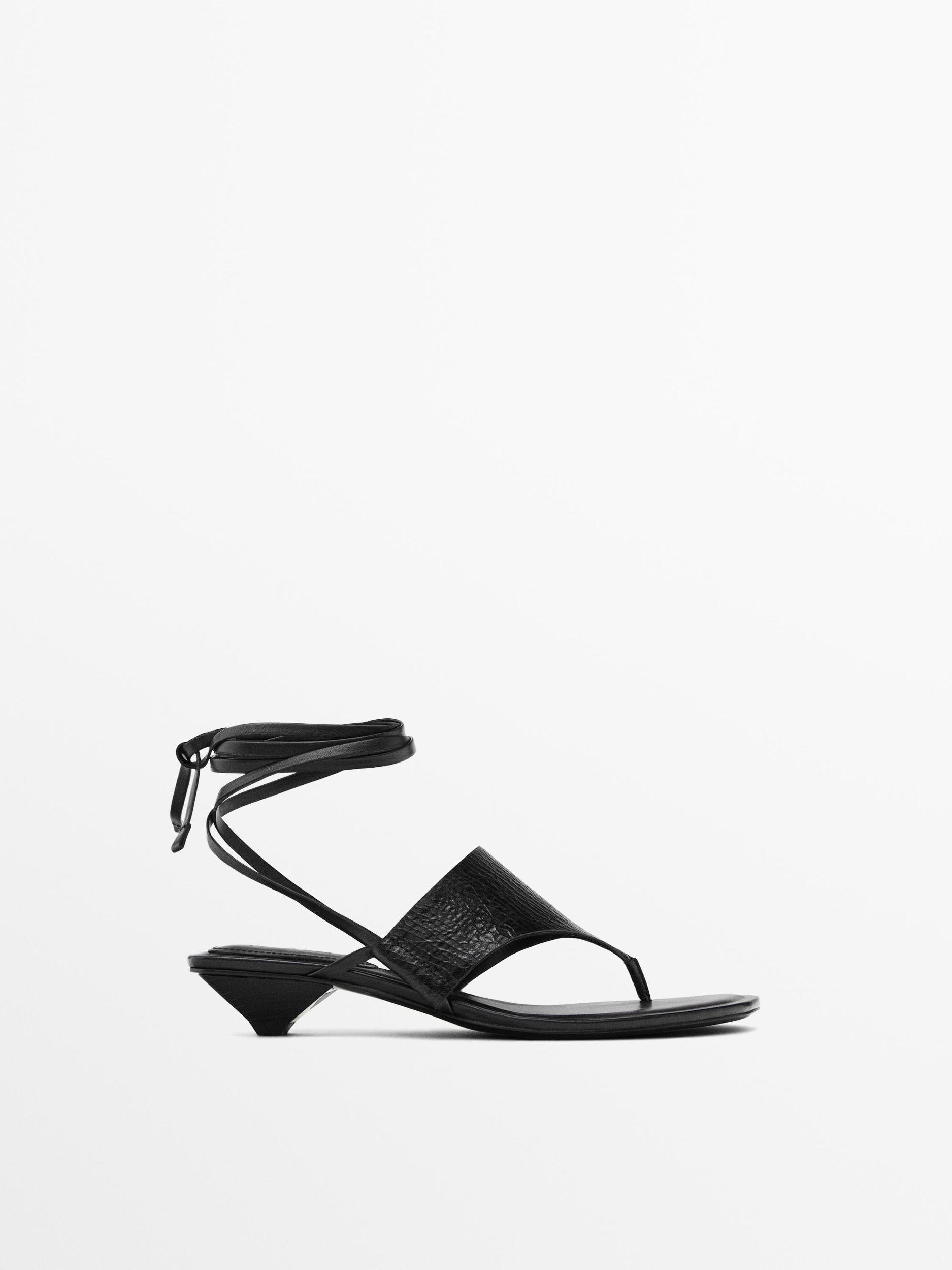 Leather gladiator sandals Product Image