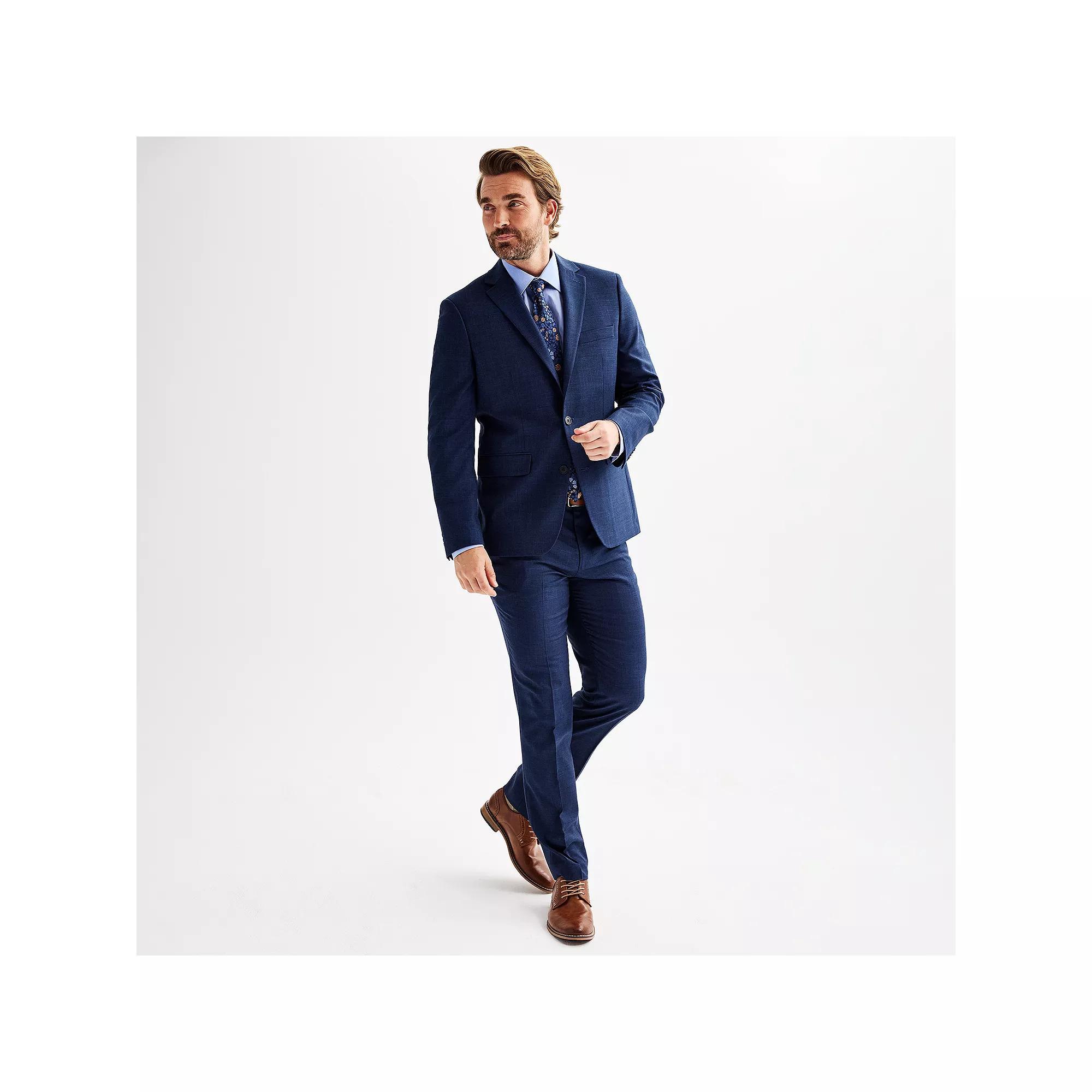 Men's Apt. 9® Premier Flex Performance Slim-Fit Washable Suit Jacket, Size: 42 LONG, Blue Product Image