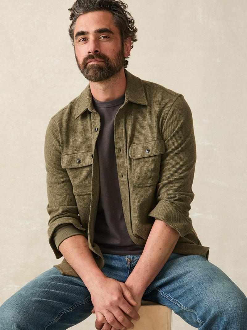 Legend™ Sweater Shirt - Olive Melange Twill Product Image
