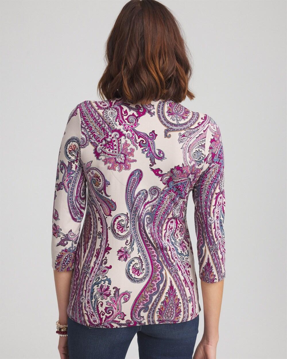 Touch of Cool™ Paisley 3/4 Sleeve Tee Product Image