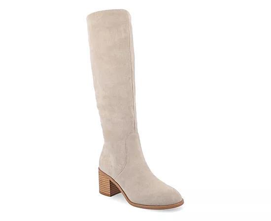 Journee Tru Comfort Foam Womens Romilly Calf Boots Grey Product Image