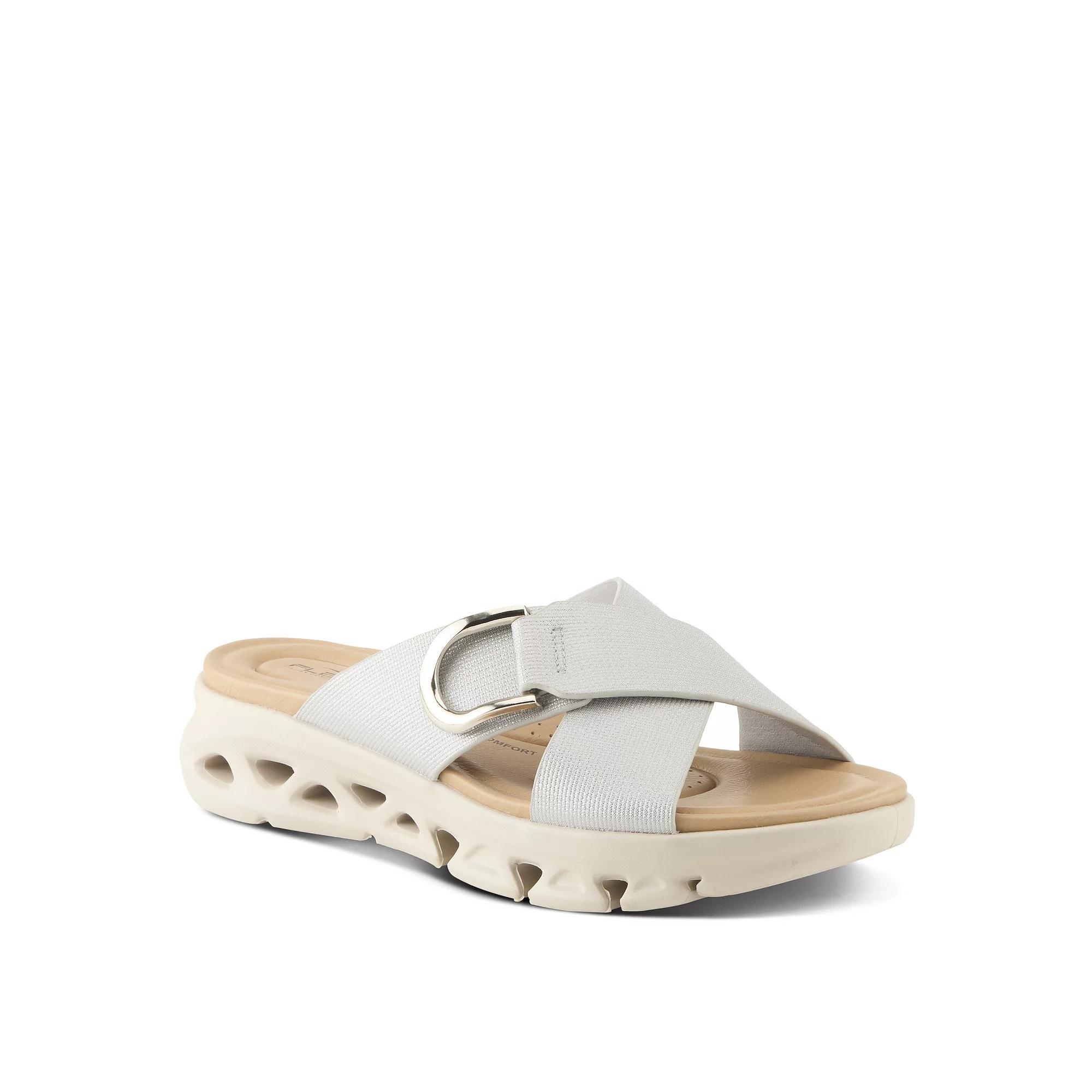 Flexus by Spring Step Gaige Women's Slide Sandals, Size: 36, Silver Product Image