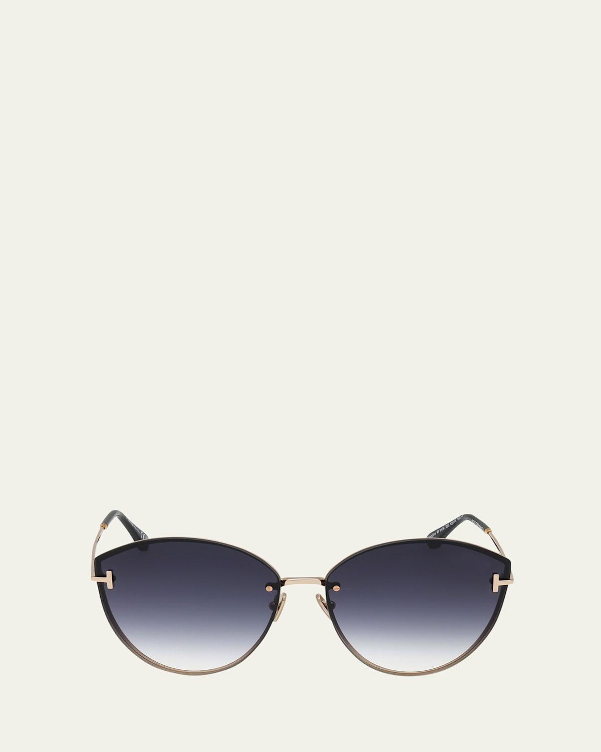 Evangeline Metal Cat-Eye Sunglasses Product Image