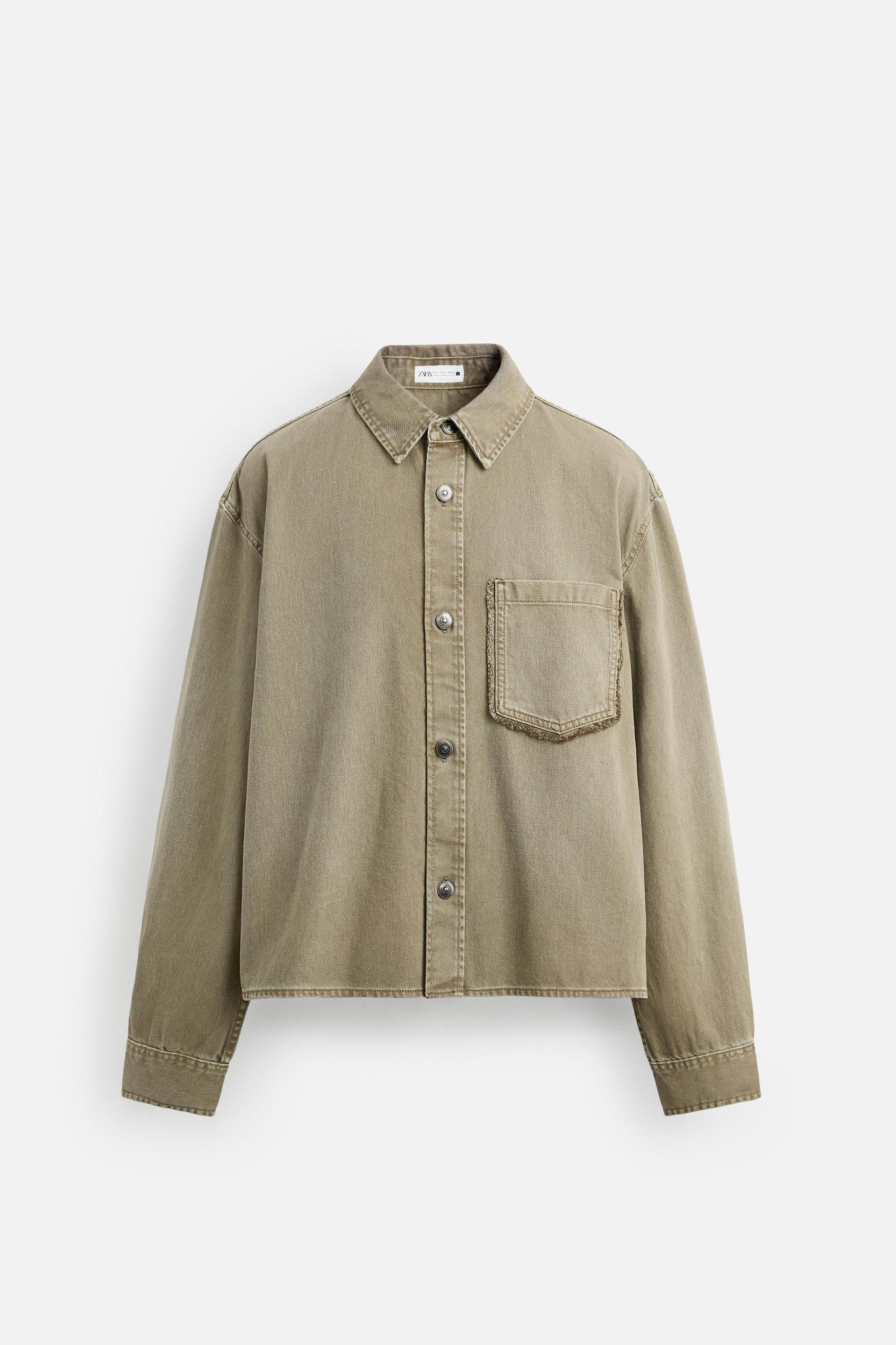 RELAXED FIT PATCH OVERSHIRT Product Image