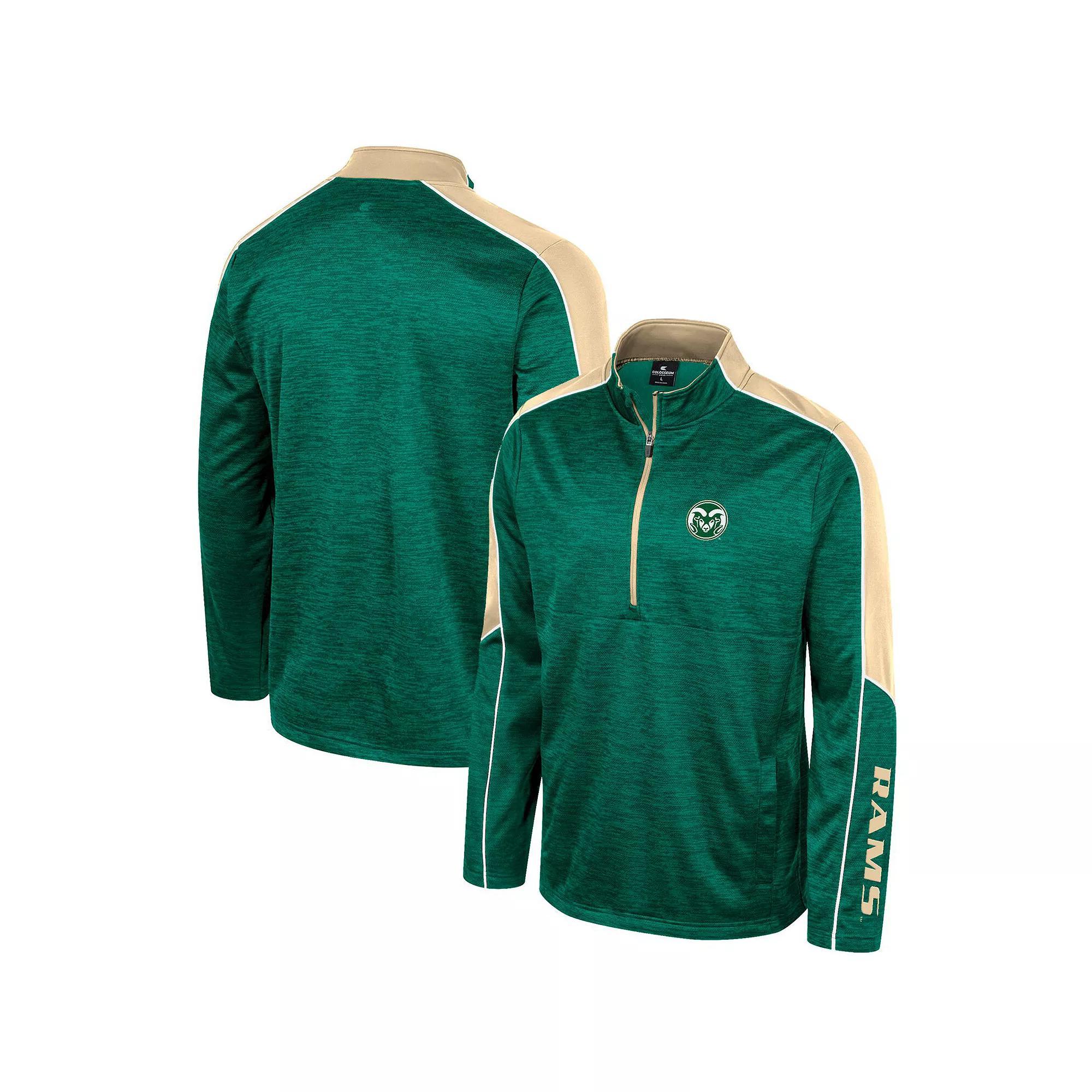 Men's Colosseum Blue UCLA Bruins Marled Half-Zip Jacket, Size: XL Product Image