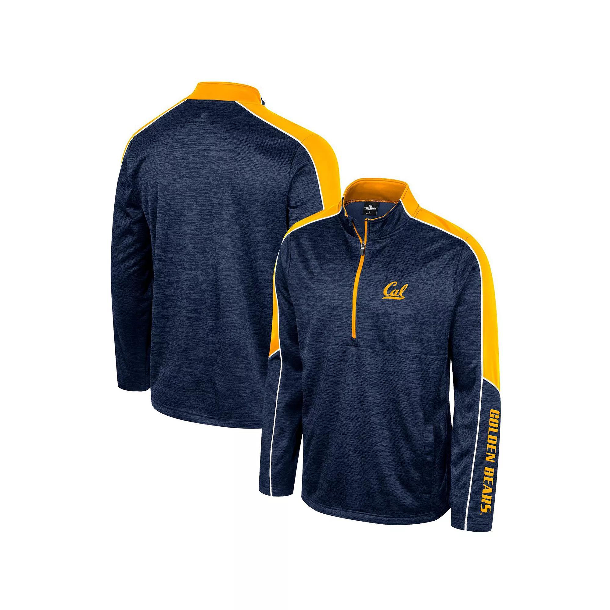 Men's Colosseum Blue UCLA Bruins Marled Half-Zip Jacket, Size: XL Product Image
