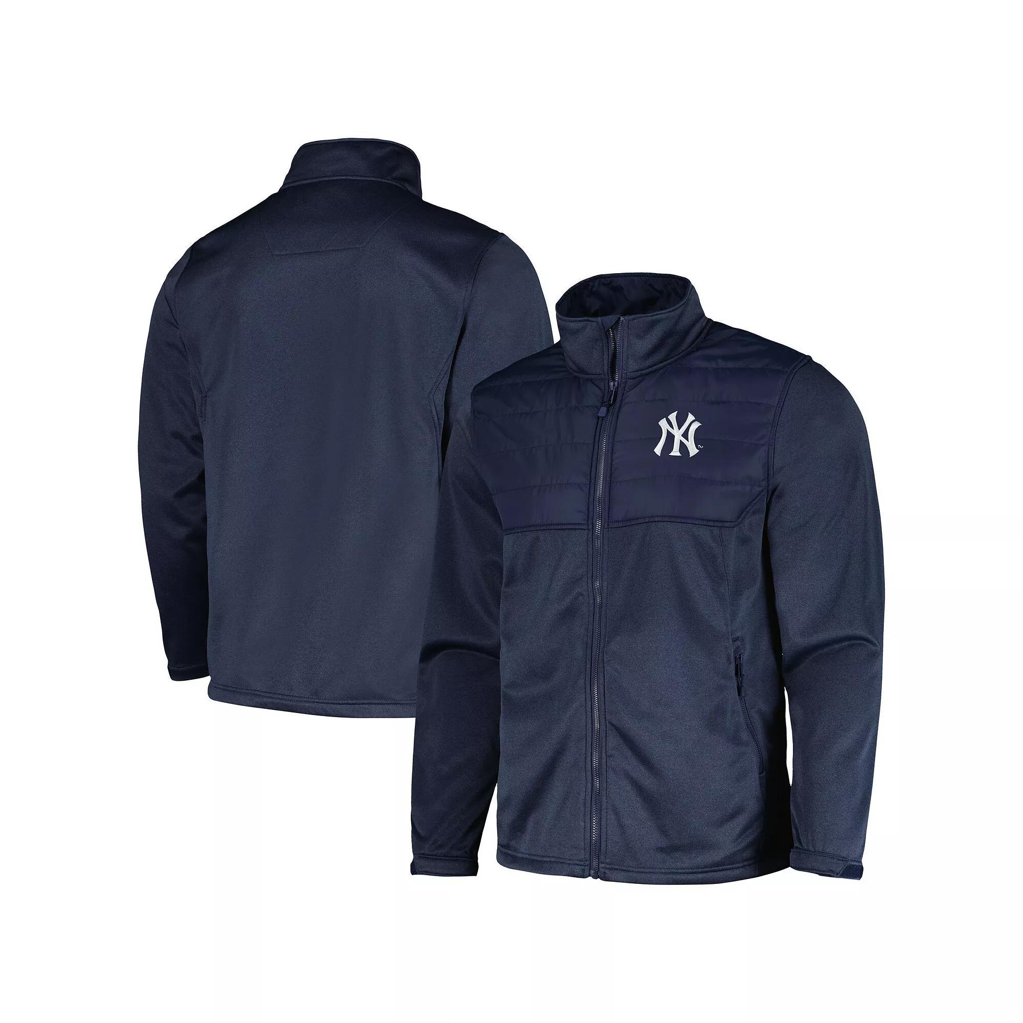 Men's Dunbrooke  Heather Navy New York Yankees Explorer Full-Zip Jacket, Size: Small, Blue Product Image