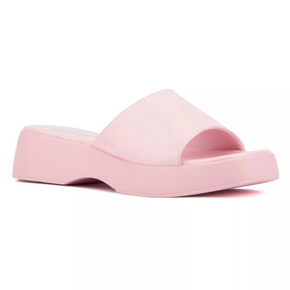 Olivia Miller Women's Ambition Platform Sandals, Size: 10, Pink Product Image