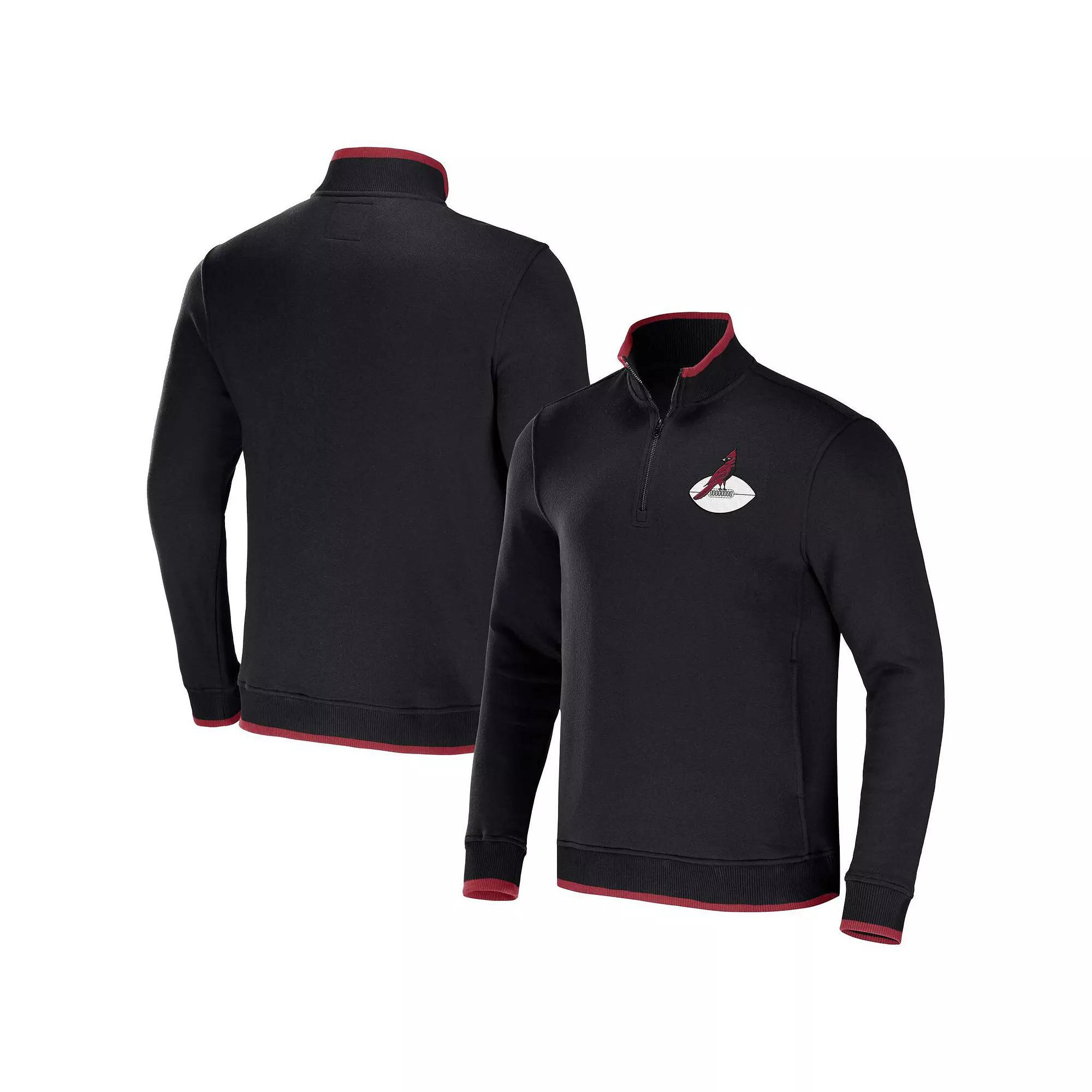 Men's NFL x Darius Rucker Collection by Fanatics Black Los Angeles Chargers Logo Quarter-Zip Top, Size: 2XL Product Image