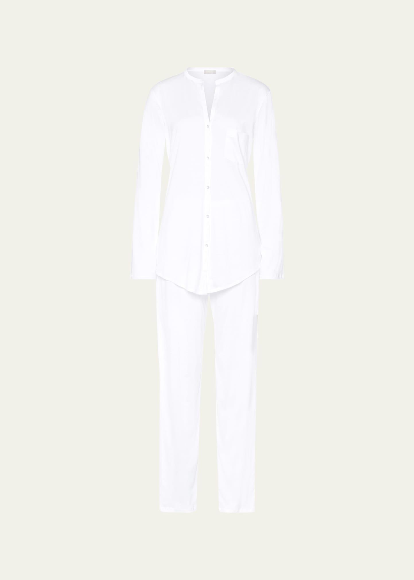 Hanro Cotton Deluxe Long Pajama Set Product Image