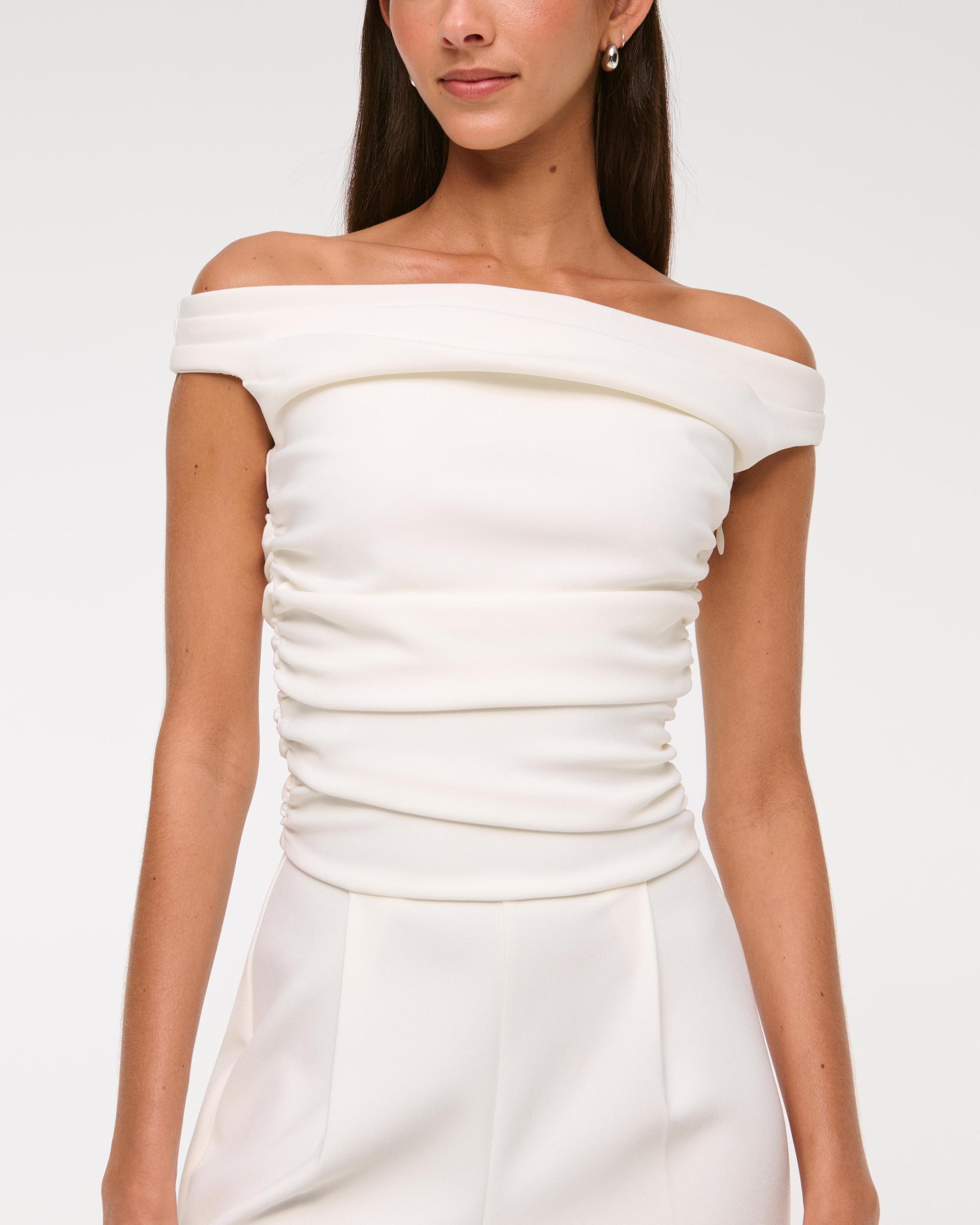 Off-The-Shoulder Draped Jumpsuit Product Image