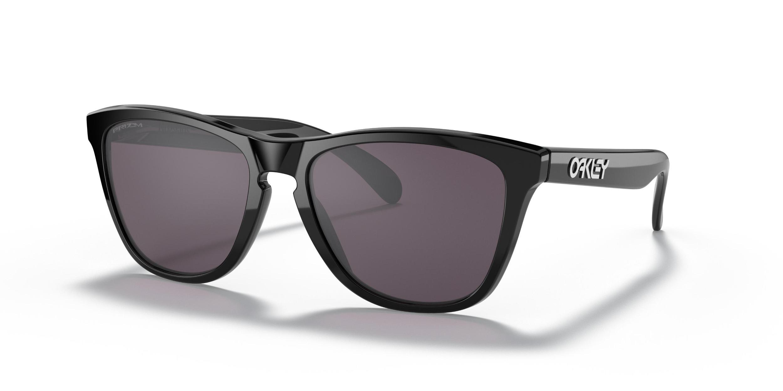 Oakley Unisex OO9013 Frogskins 55mm Square Sunglasses - Polished Clear/Prizm Violet Product Image