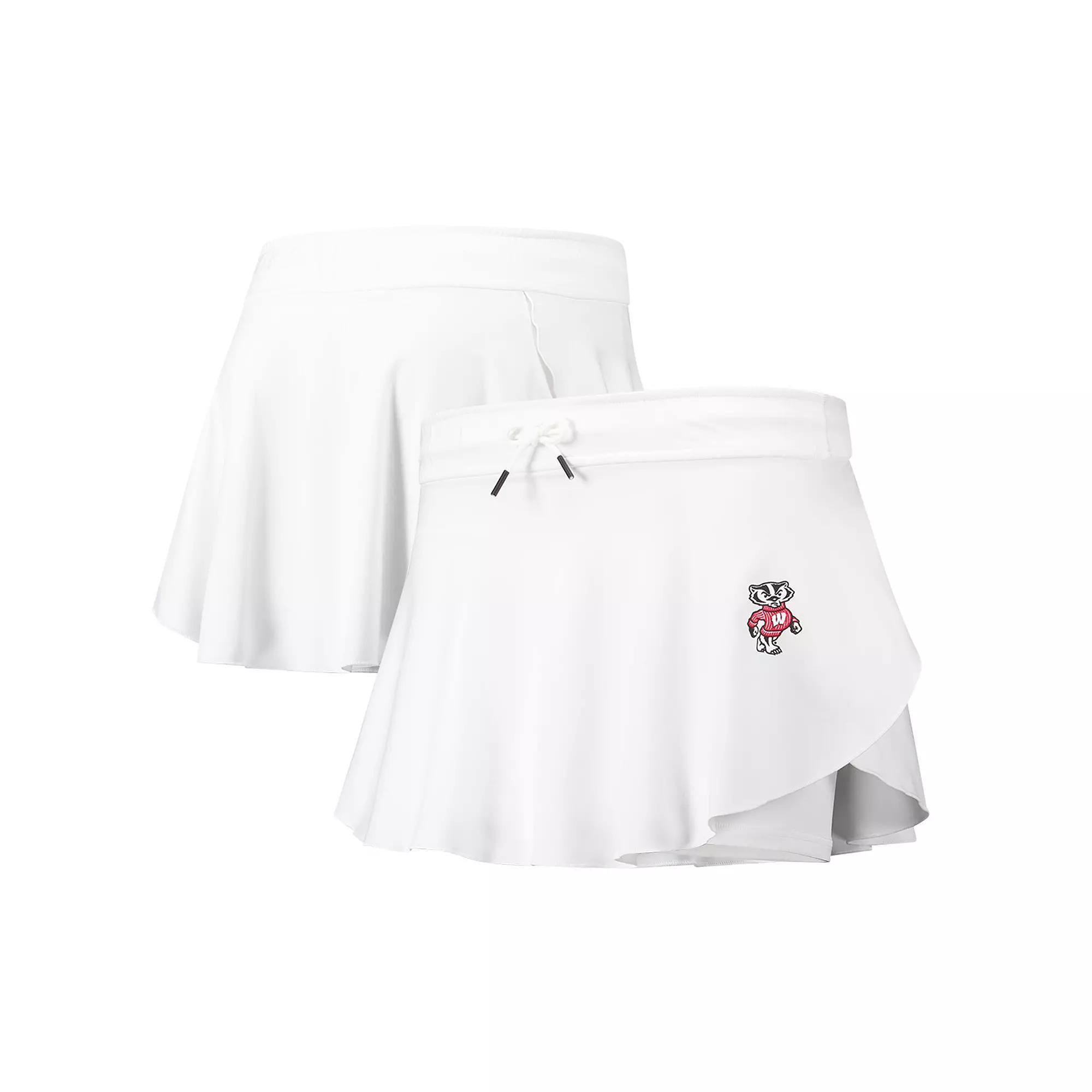 Women's Under Armour White Wisconsin Badgers Gameday Split Soft Skort, Size: XL Product Image