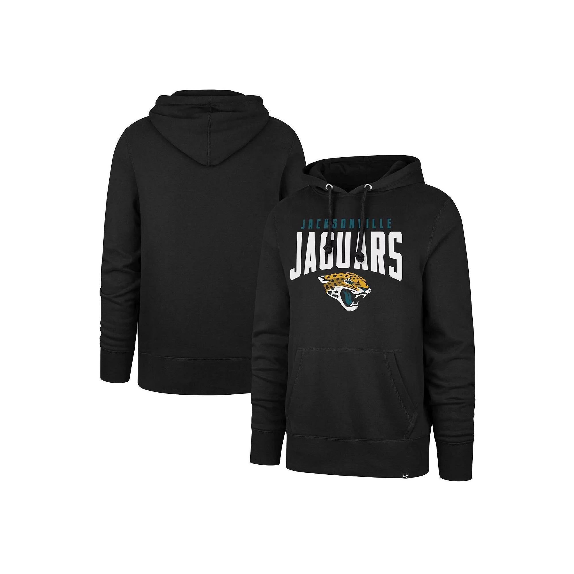 Men's '47 Black Jacksonville Jaguars Headline Pullover Hoodie, Size: Large Product Image