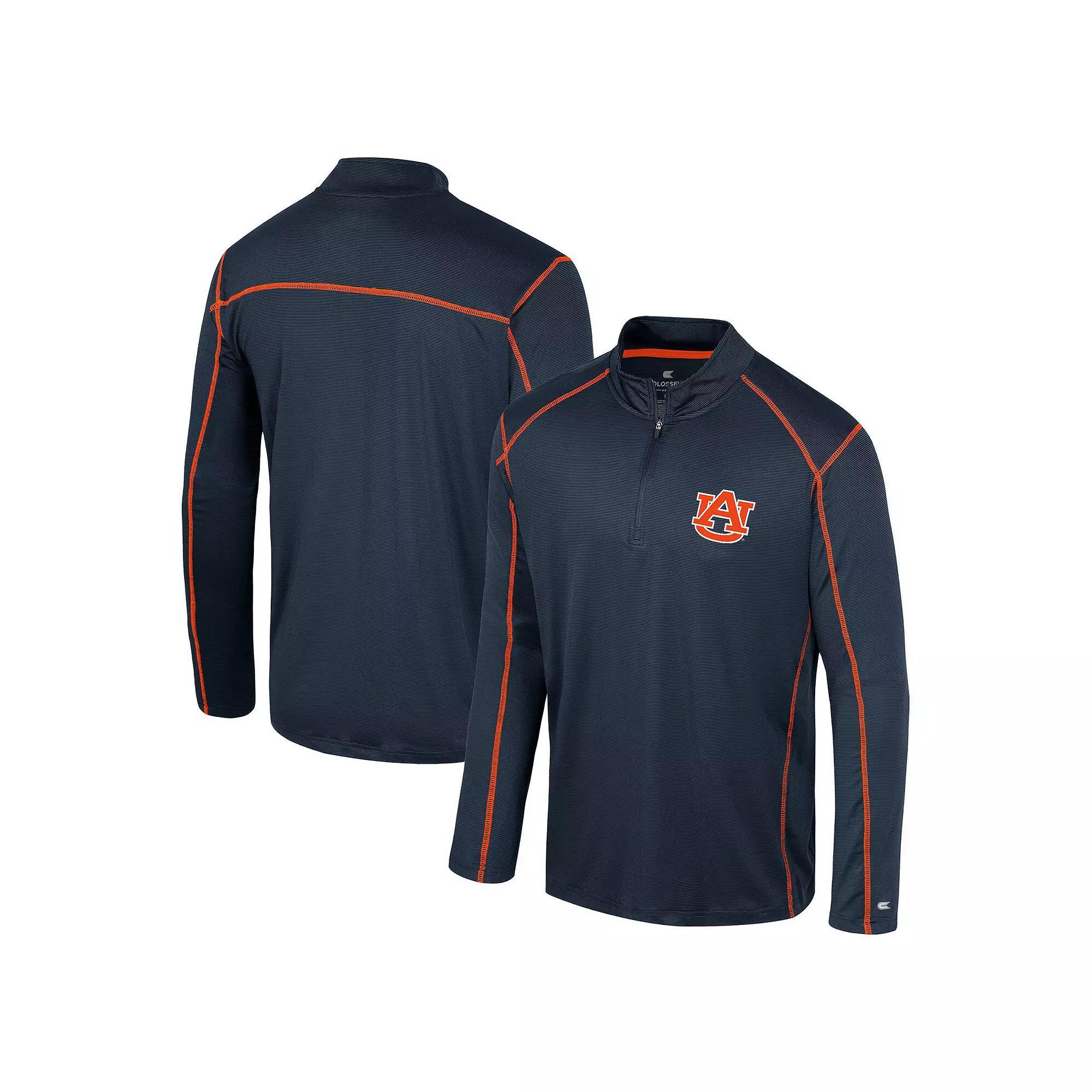 Men's Colosseum Navy Auburn Tigers Cameron Quarter-Zip Windshirt, Size: Medium, Blue Product Image
