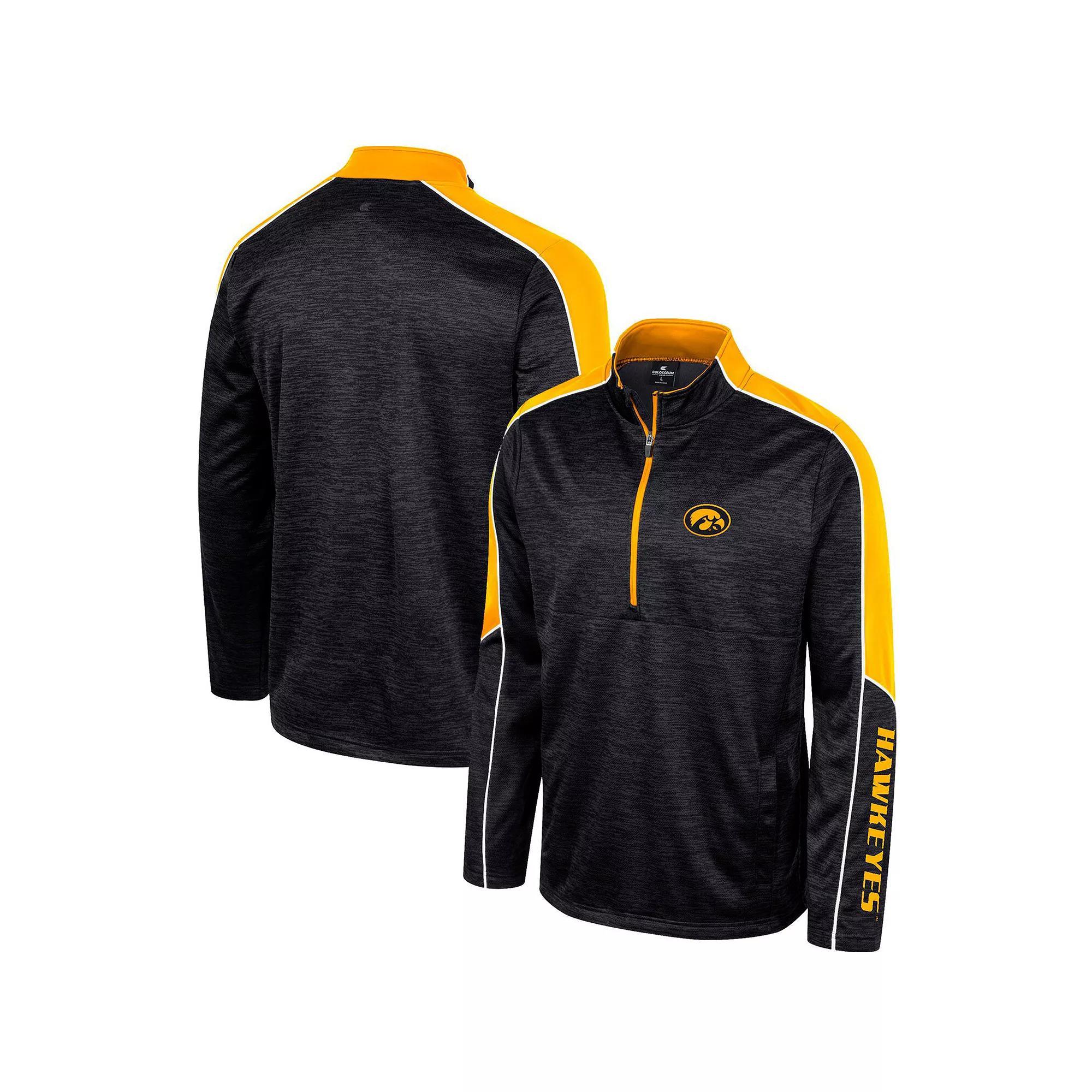 Men's Colosseum Blue UCLA Bruins Marled Half-Zip Jacket, Size: XL Product Image
