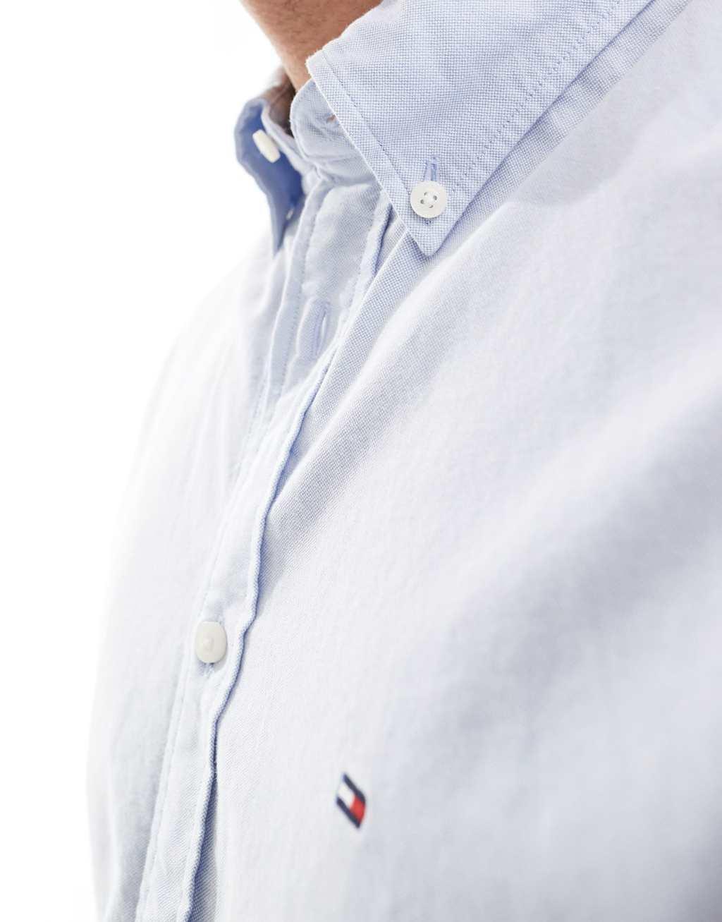Tommy Hilfiger regular fit oxford shirt in pale blue Product Image