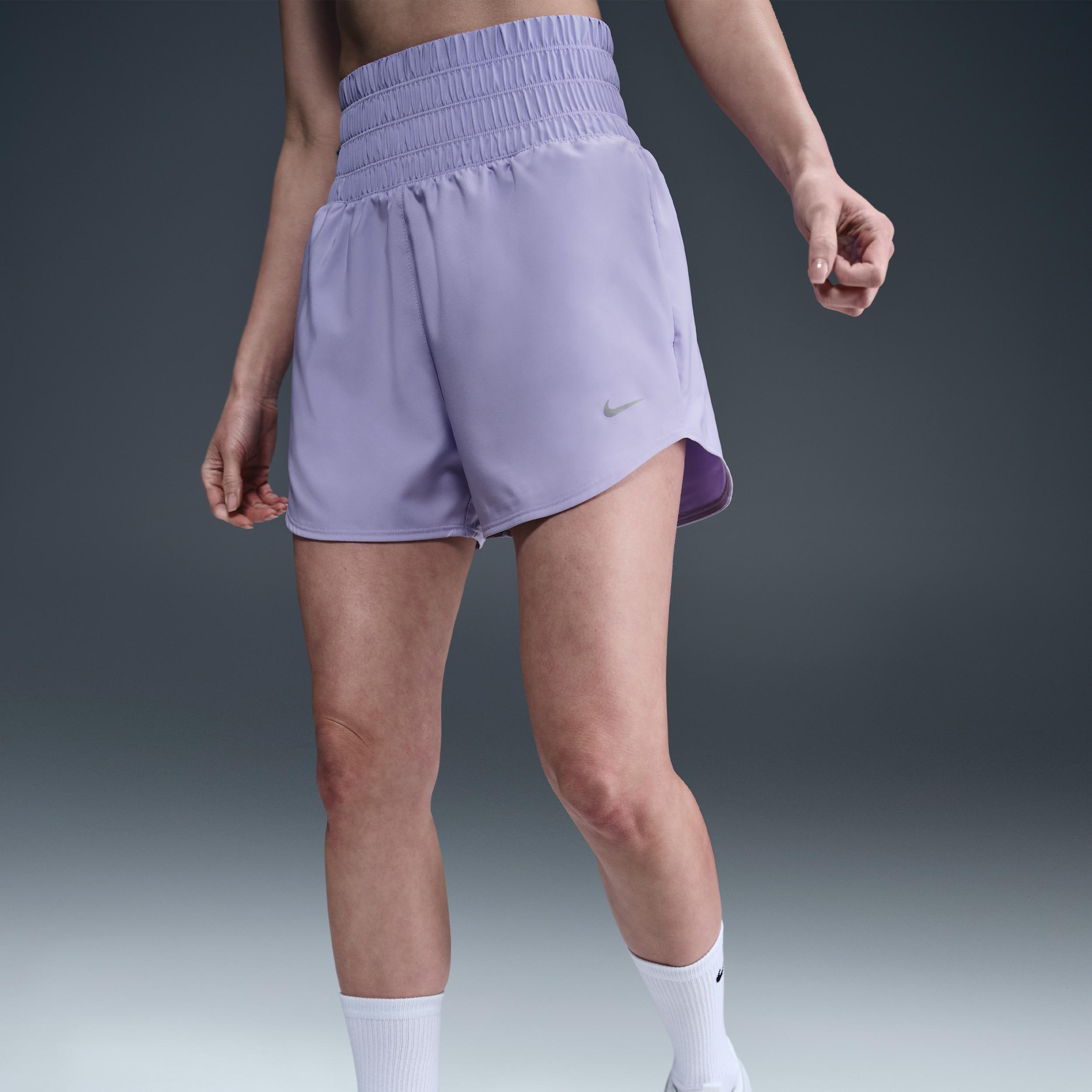 Nike Women's One Dri-FIT Ultra High-Waisted 3" Brief-Lined Shorts Product Image