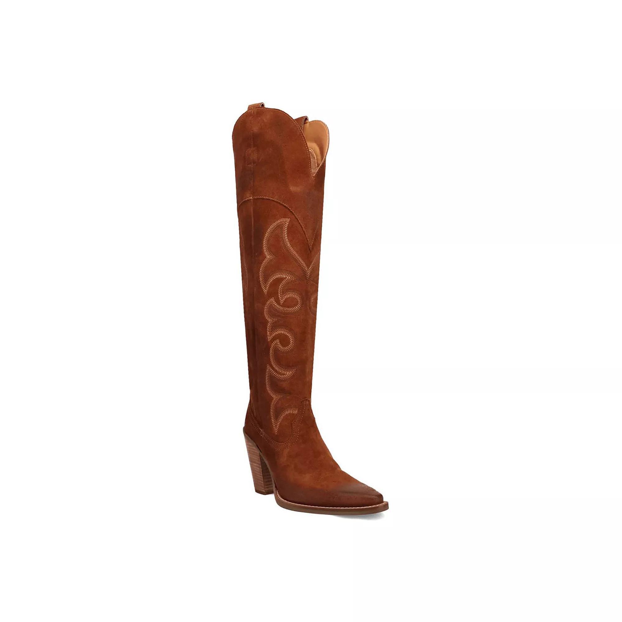 Dingo Primadonna Women's Suede Boots, Size: 8.5, Brown Product Image