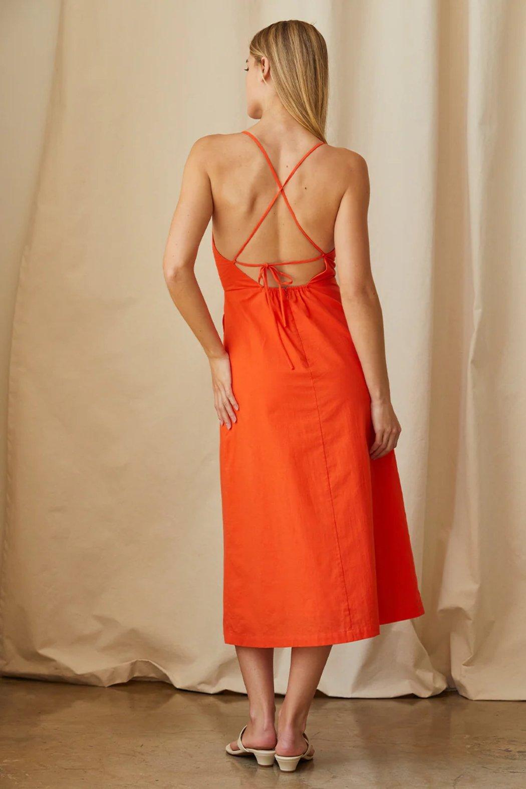 Lucille V-Wire Cotton Dress Product Image