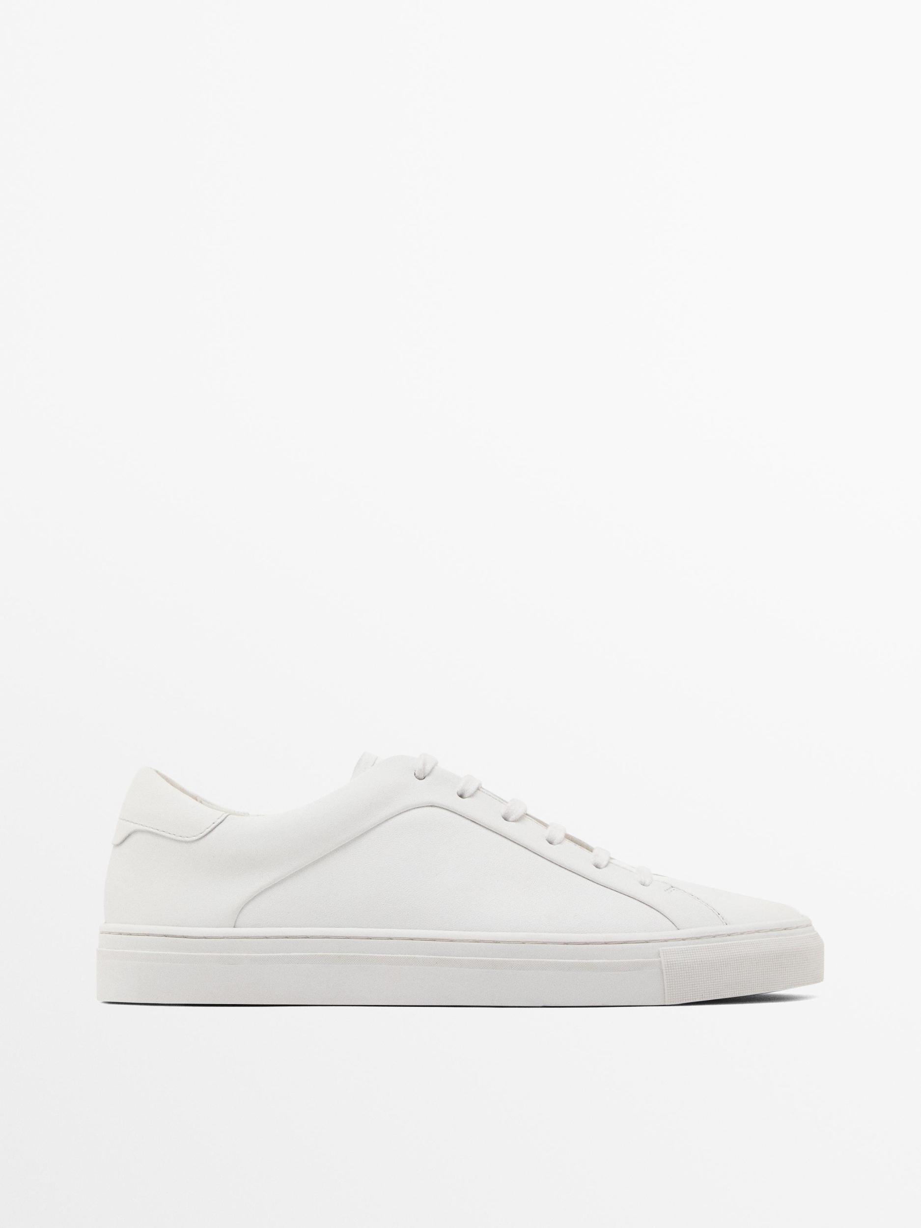 Split suede trainers Product Image