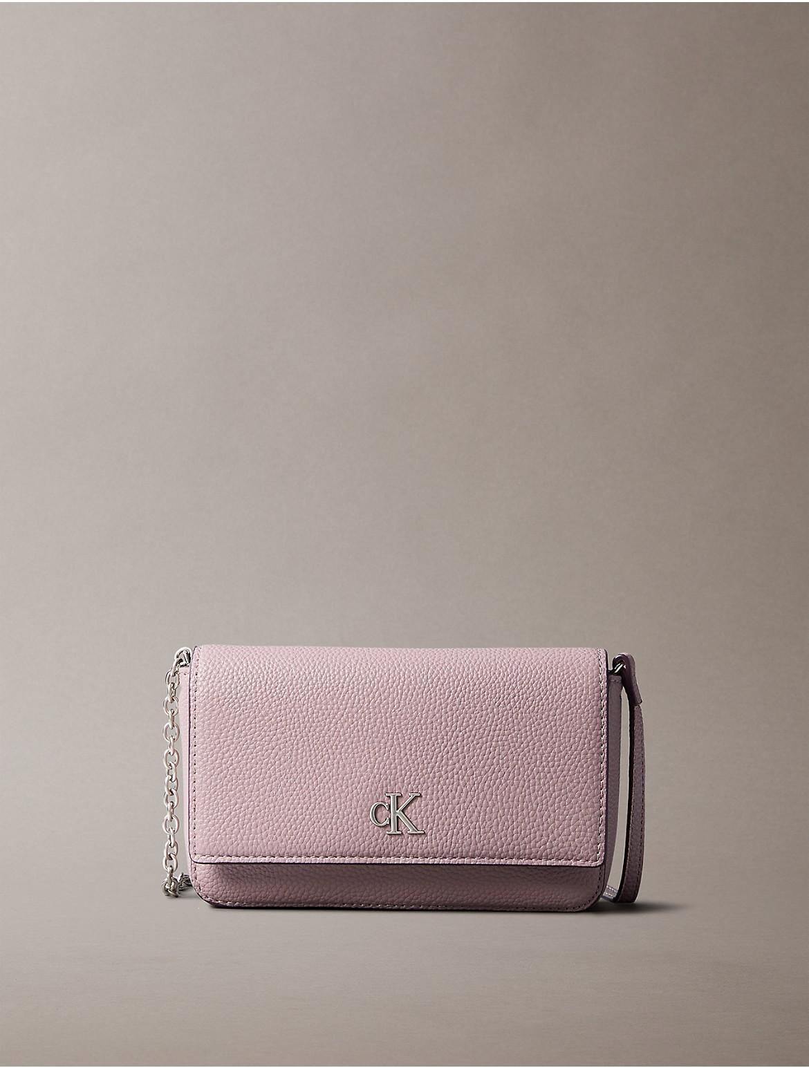 Calvin Klein Women's Archive Hardware Flap Crossbody Bag - Pink Product Image
