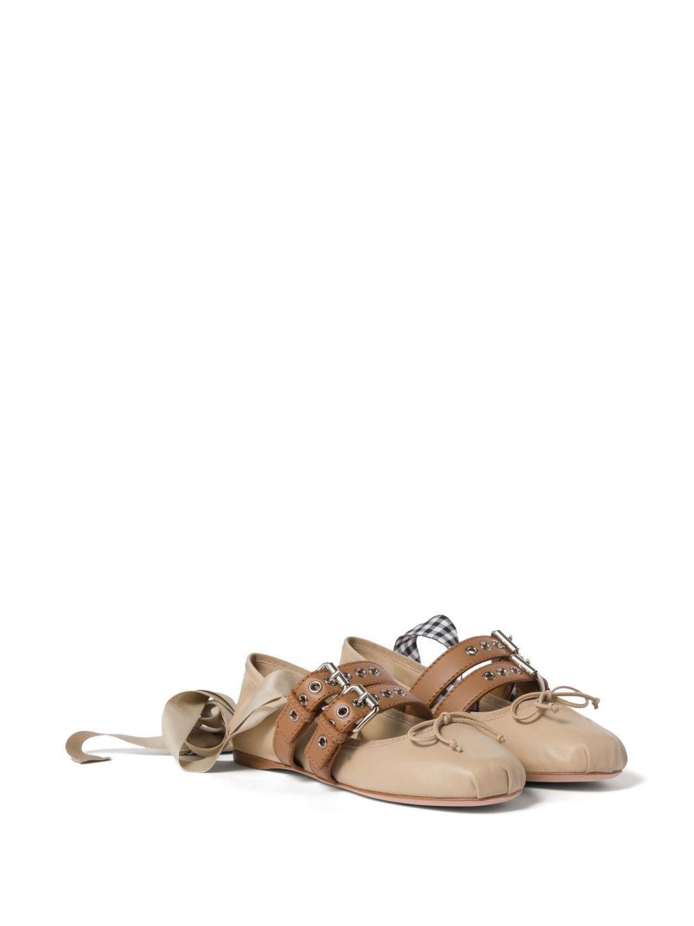 buckled ballet pumps Product Image