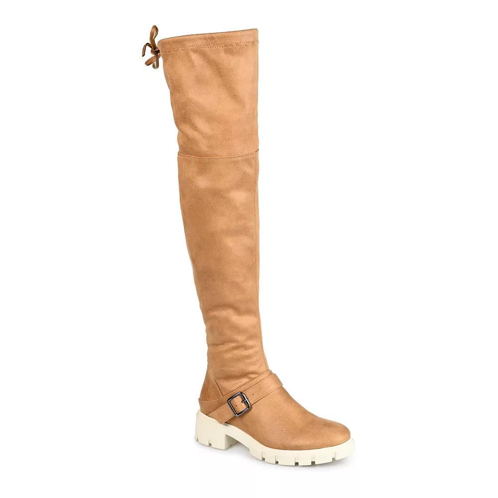 Journee Salisa Tru Comfort Foam™ Women's Thigh High Boots, Size: 7 Medium XWc, Gray Product Image