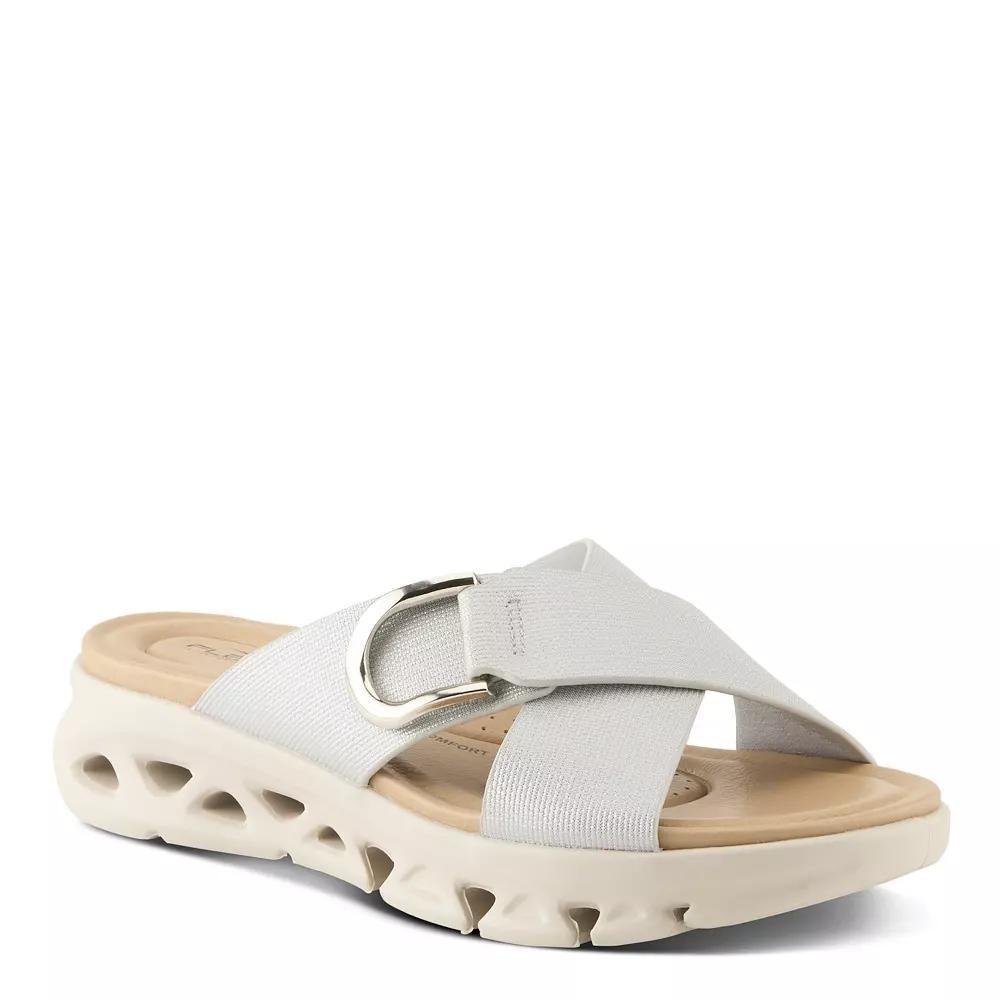 Flexus by Spring Step Gaige Women's Slide Sandals, Size: 36, Silver Product Image